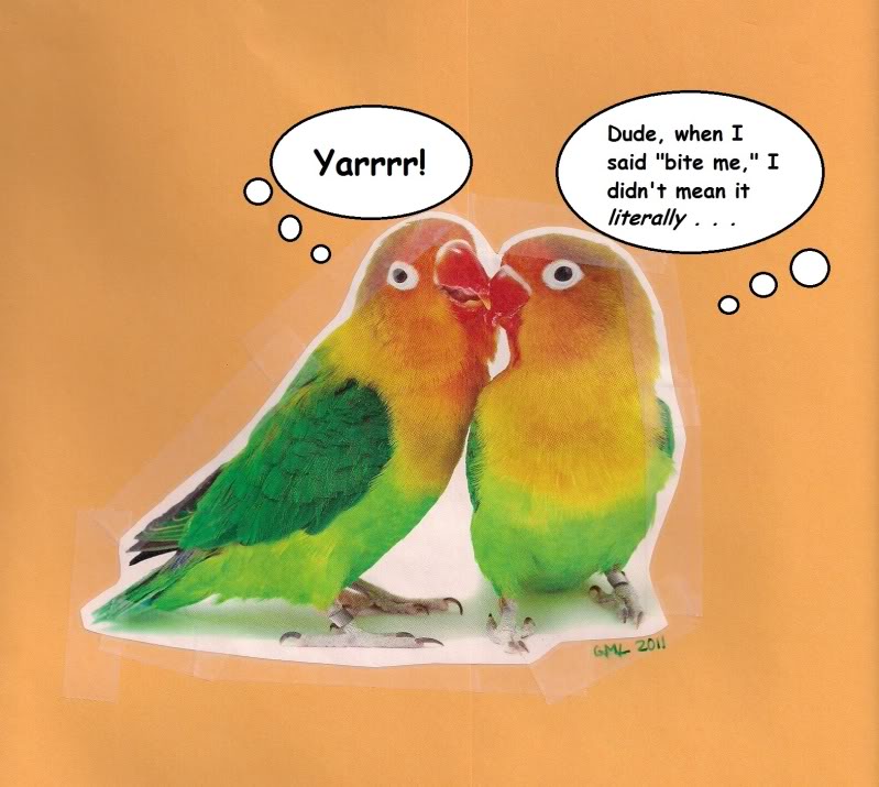 Recent Works, Plus Two Squabbling&nbsp;Parakeets