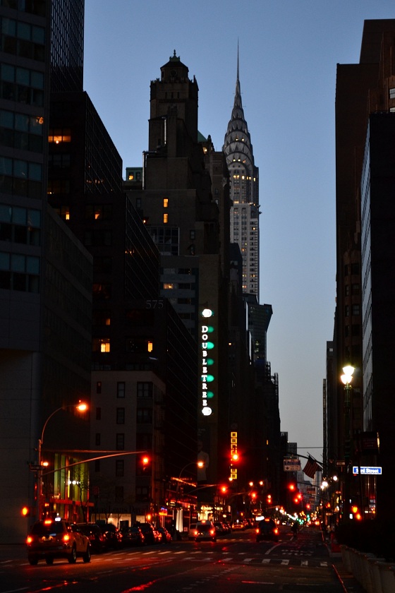 Looking South on Lexington Ave at the Doubletree where we stayed