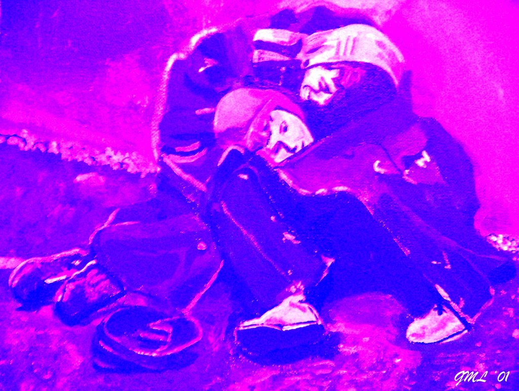 Warsaw Ghetto - Acrylic Painting