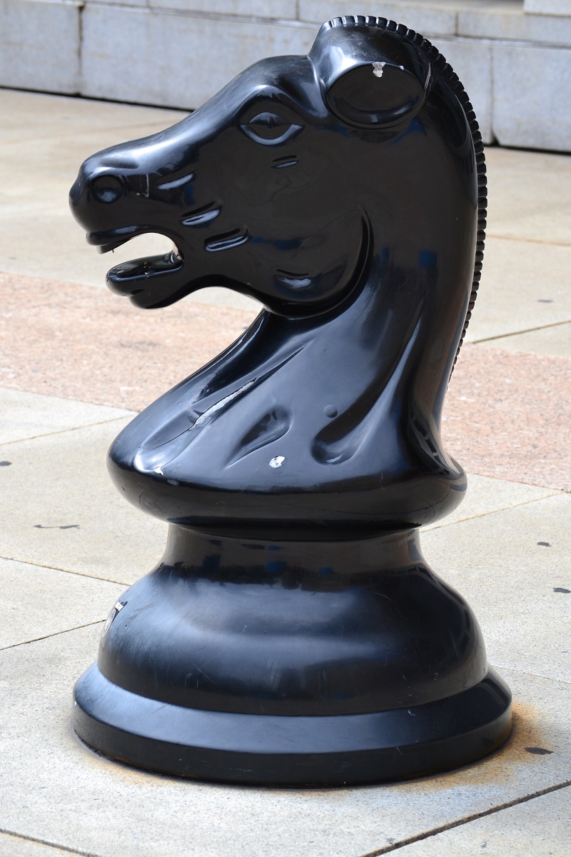 Life Size Chess Piece Near City Hall